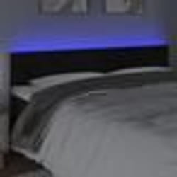 vidaXL Tête de lit à LED Noir 180x5x78/88 cm Velours