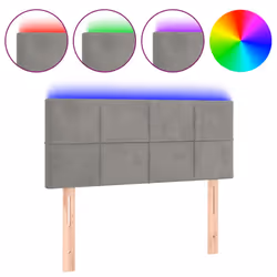 VidaXL 3121678, Gris clair, Polyester, Bois, 2000 mm, 78 cm, 88 cm, 50 mm