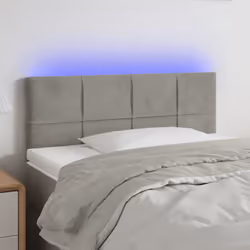 VidaXL 3121678 tête de lit et pied de lit Gris clair