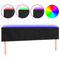 VidaXL 3121680 tête de lit et pied de lit Noir