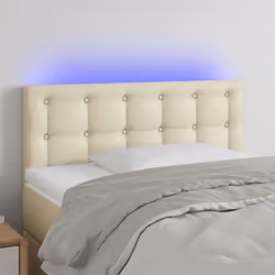 VidaXL 3121686 tête de lit et pied de lit Crème