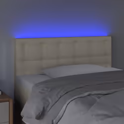 VidaXL 3121686 tête de lit et pied de lit Crème
