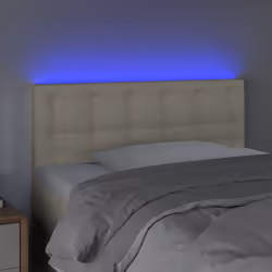 VidaXL 3121692 tête de lit et pied de lit Crème