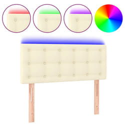 VidaXL 3121698 tête de lit et pied de lit Crème