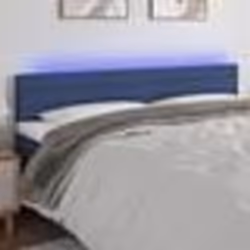 vidaXL Tête de lit à LED Bleu 180x5x78/88 cm Tissu