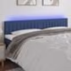 vidaXL Tête de lit à LED Bleu 180x5x78/88 cm Tissu