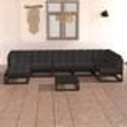 vidaXL Tête de lit à LED Gris foncé 160x5x78/88 cm Velours