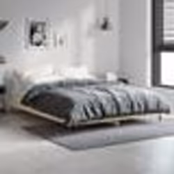 vidaXL Tête de lit à LED Bleu 200x7x78/88 cm Tissu