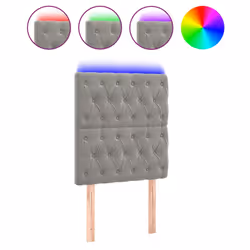 VidaXL 3122014, Gris clair, Polyester, Bois, 2000 mm, 78 cm, 88 cm, 70 mm