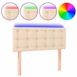 VidaXL 3122041, Crème, Polyester, Bois, 1000 mm, 78 cm, 88 cm, 50 mm