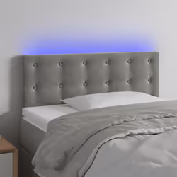 VidaXL 3122076 tête de lit et pied de lit Gris clair