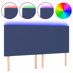 VidaXL 3122164, Bleu, Polyester, Bois, 1800 mm, 118 cm, 128 cm, 50 mm