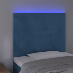 VidaXL 3122178 tête de lit et pied de lit Bleu foncé