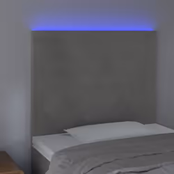 VidaXL 3122186 tête de lit et pied de lit Gris clair