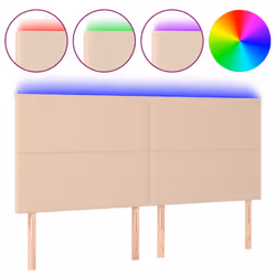 VidaXL 3122251, Cappucino, Coton, Polyester, Polyvinyl chloride (PVC), 1800 mm, 118 cm, 128 cm, 50 mm