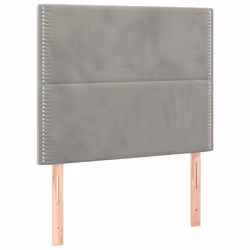 VidaXL 3122326 tête de lit et pied de lit Gris clair - Vue supplémentaire 4