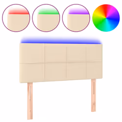 VidaXL 3122427, Crème, Polyester, Bois, 1440 mm, 118 cm, 128 cm, 50 mm