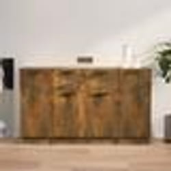 vidaXL Tête de lit à LED Marron foncé 180x5x118/128 cm Tissu