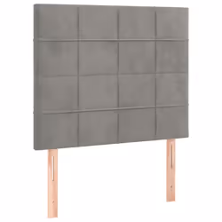 VidaXL 3122454 tête de lit et pied de lit Gris clair - Vue supplémentaire 4