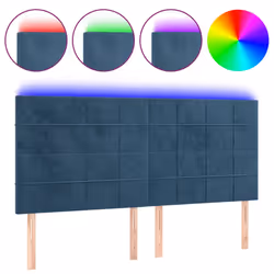 VidaXL 3122470, Bleu foncé, Polyester, Bois, 1000 mm, 118 cm, 128 cm, 50 mm