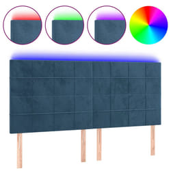 VidaXL 3122470 tête de lit et pied de lit Bleu foncé
