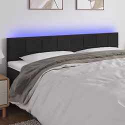 VidaXL 3122492 tête de lit et pied de lit Noir