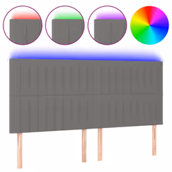 VidaXL 3122677, Gris foncé, Polyester, Bois, 1800 mm, 118 cm, 128 cm, 50 mm