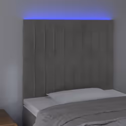 VidaXL 3122698 tête de lit et pied de lit Gris clair
