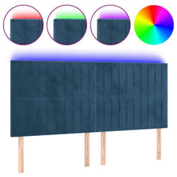 VidaXL 3122732 tête de lit et pied de lit Bleu foncé