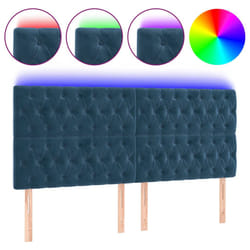 VidaXL 3122824 tête de lit et pied de lit Bleu foncé