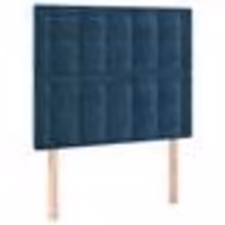 vidaXL Tête de lit à LED Bleu foncé 90x5x118/128 cm Velours