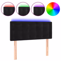VidaXL 3122908, Noir, Polyester, Bois, 1440 mm, 118 cm, 128 cm, 50 mm