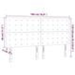 vidaXL Tête de lit à LED Bleu foncé 180x5x118/128 cm Velours