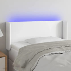 vidaXL Tête de lit à LED - Blanc