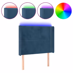 VidaXL 3123160, Bleu foncé, Polyester, Bois, 1830 mm, 78 cm, 88 cm, 160 mm
