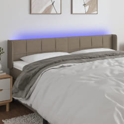 vidaXL Tête de lit à LED - Taupe