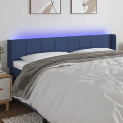 vidaXL Tête de lit à LED - Bleu