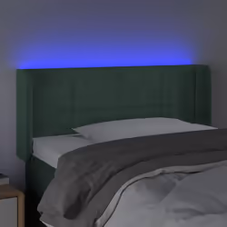 VidaXL 3123269 tête de lit et pied de lit Vert foncé - Vue supplémentaire 4