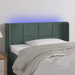 VidaXL 3123275 tête de lit et pied de lit Vert foncé