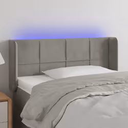 VidaXL 3123290 tête de lit et pied de lit Gris clair