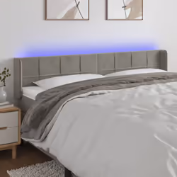 VidaXL 3123302, Gris clair, Polyester, Bois, 2030 mm, 78 cm, 88 cm, 160 mm