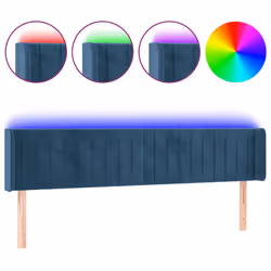 VidaXL 3123532, Bleu foncé, Polyester, Bois, 1630 mm, 78 cm, 88 cm, 160 mm