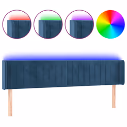 VidaXL 3123538, Bleu foncé, Polyester, Bois, 1830 mm, 78 cm, 88 cm, 160 mm