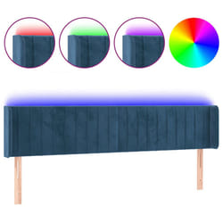 VidaXL 3123538 tête de lit et pied de lit Bleu foncé