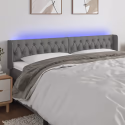 VidaXL 3123587 tête de lit et pied de lit Gris foncé