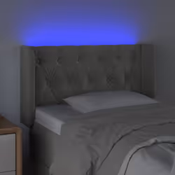 VidaXL 3123602 tête de lit et pied de lit Gris clair - Vue supplémentaire 4