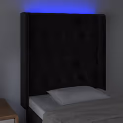 VidaXL 3123604 tête de lit et pied de lit Noir - Vue supplémentaire 4