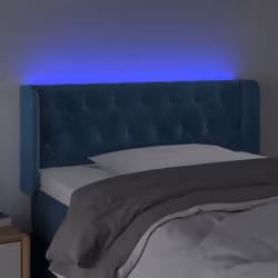 VidaXL 3123612 tête de lit et pied de lit Bleu foncé - Vue supplémentaire 4
