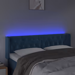 VidaXL 3123624 tête de lit et pied de lit Bleu foncé - Vue supplémentaire 4