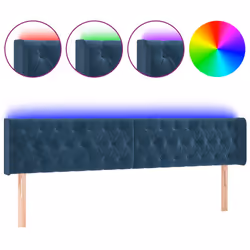 VidaXL 3123636, Bleu foncé, Polyester, Bois, 1830 mm, 78 cm, 88 cm, 160 mm